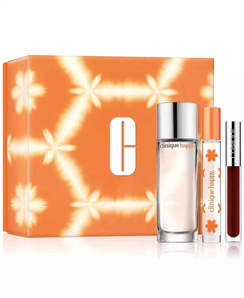 Clinique 3-Pc. Perfectly Happy Fragrance & Black Honey Lip Gloss Gift Set 1