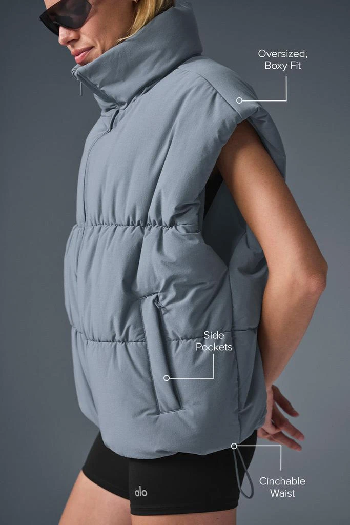 Alo Incline Puffer Vest - Steel Grey 2