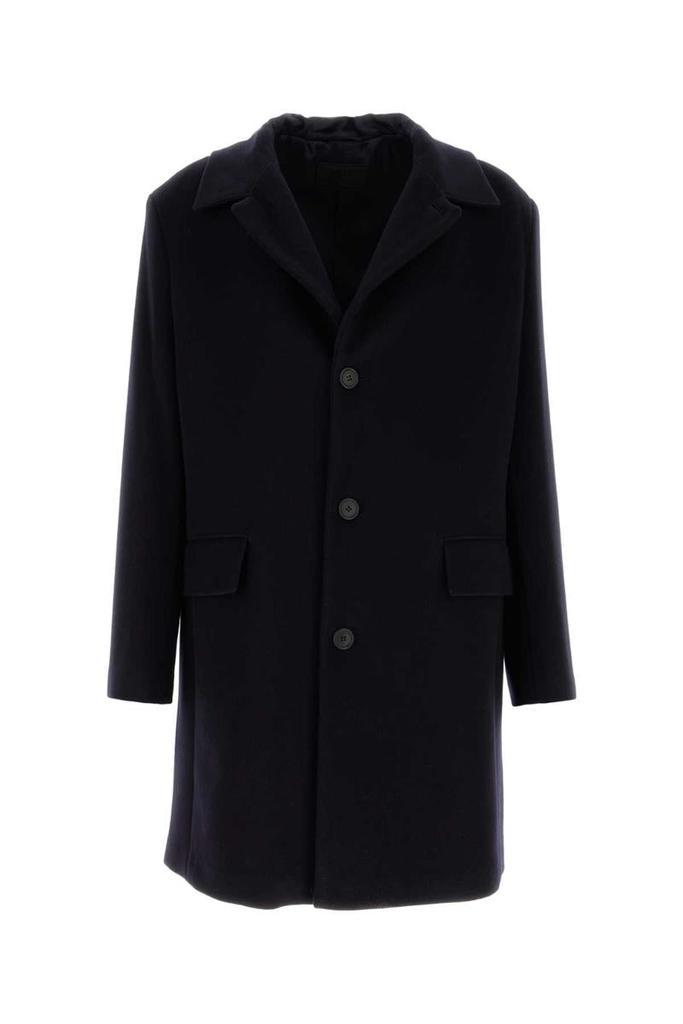 Prada Single Breasted Wool Blend Coat - Coats - Free