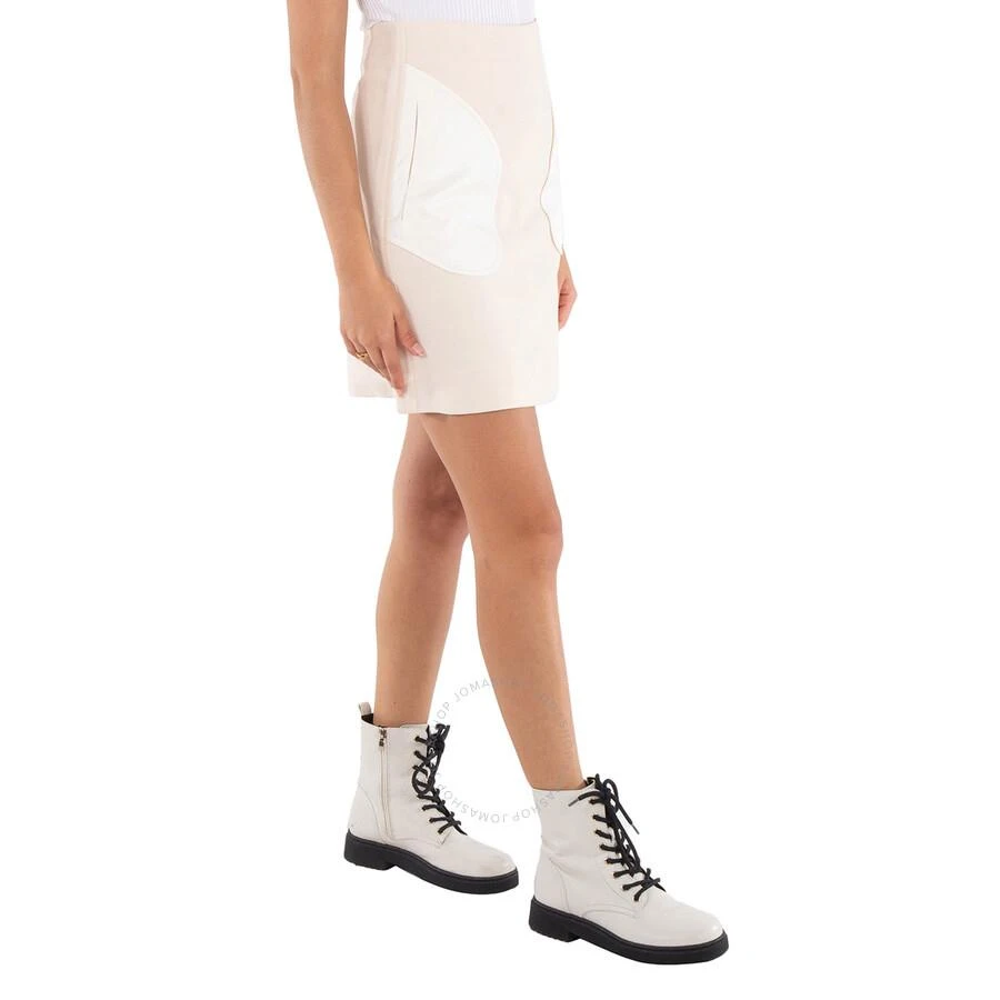 Burberry Natural White Teodora High-Waist Skirt 2