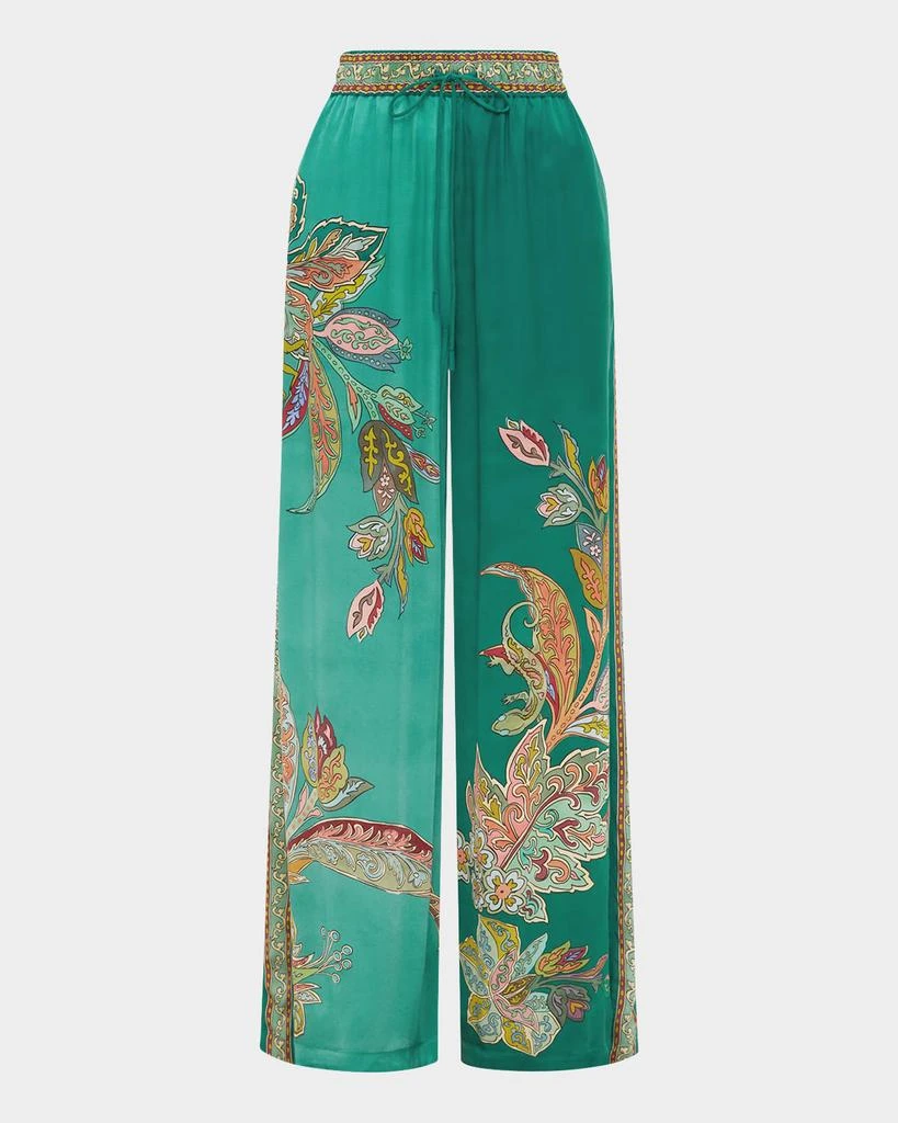 ALEMAIS France Wide-Leg Silk Pants 1