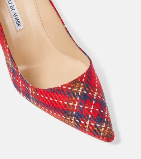 Manolo Blahnik BB 90 plaid pumps 5