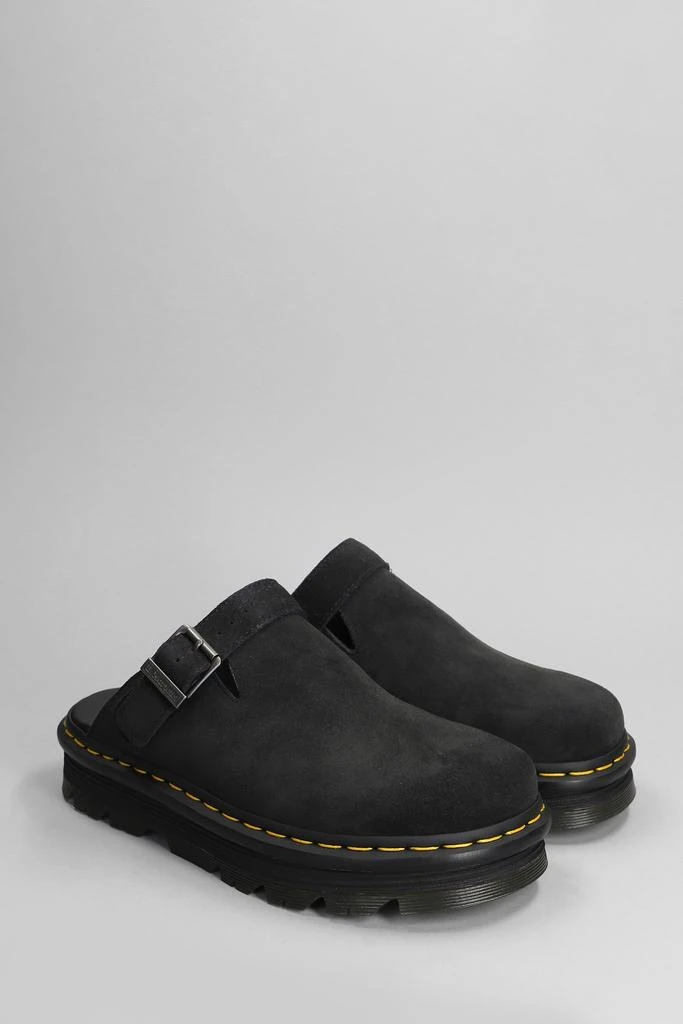 Dr. Martens Zebzag Mule Slipper-mule In Black Suede 2