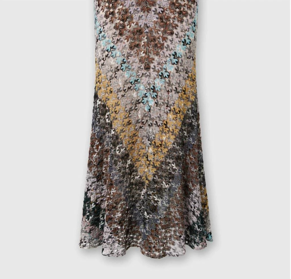 missoni flared dress 1990s Metallic Knit Missoni Dress with Flare Sleeves – Shrimpton Couture