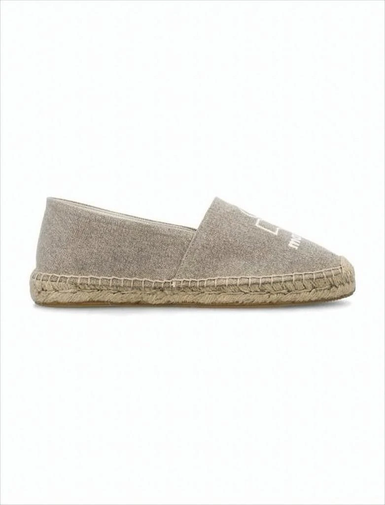 Isabel Marant Natural Beige Canvas Slip-On Espadrille Sneakers