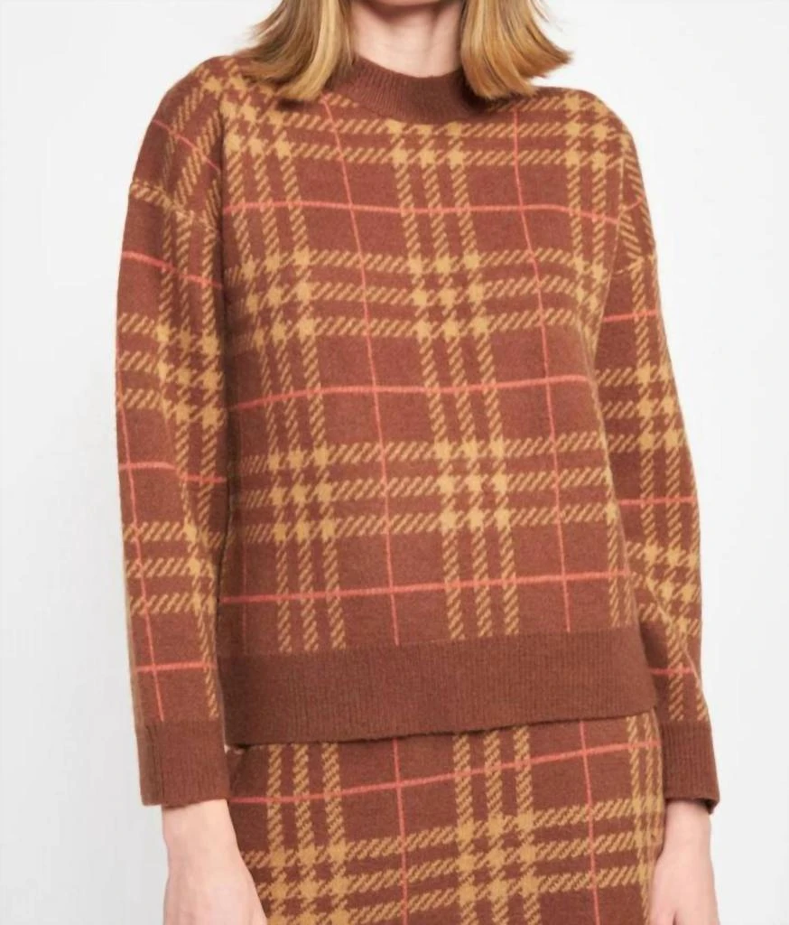 En Saison Brontë Sweater Pullover In Taupe 1