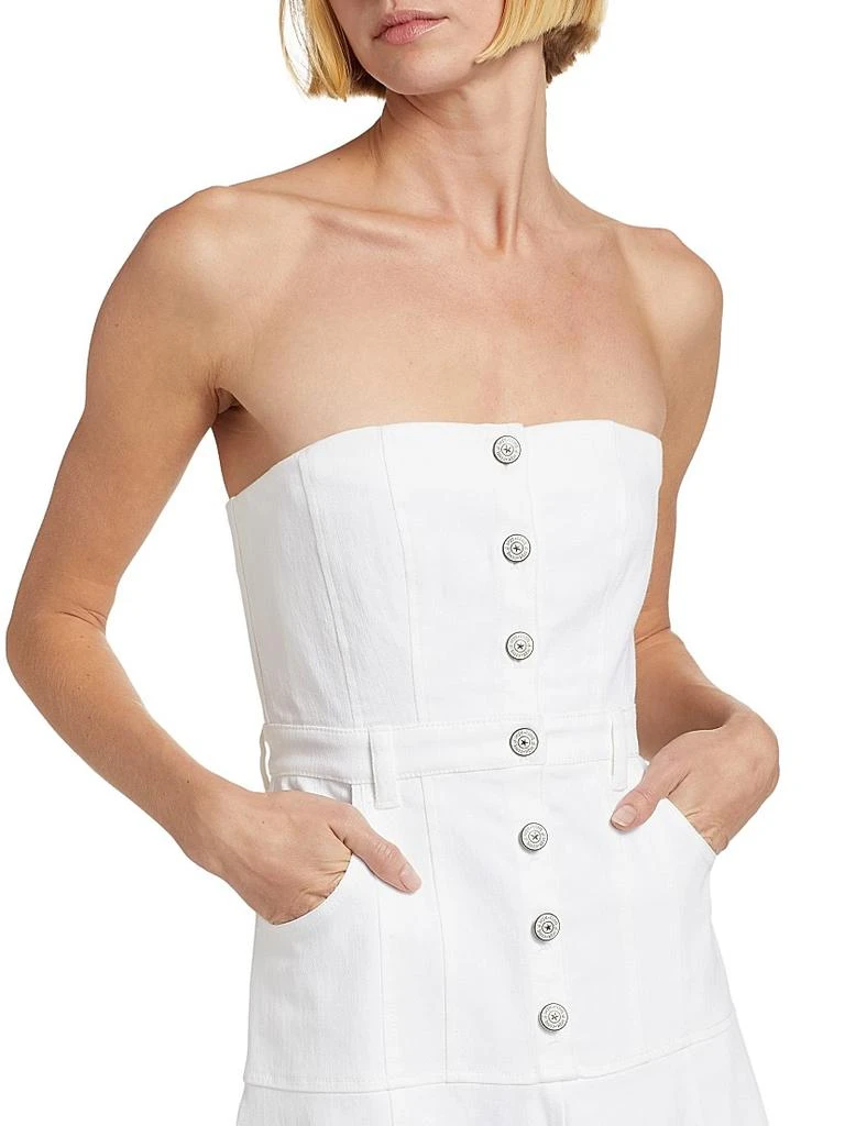 Cinq à Sept Veena Denim Strapless Midi-Dress 7