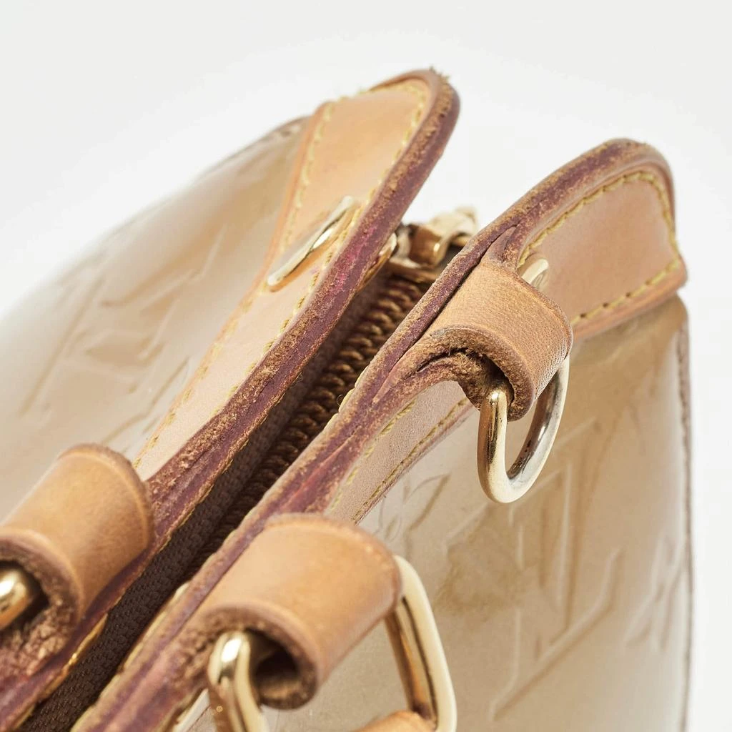 Louis Vuitton Louis Vuitton Beige Poudre Monogram Vernis Brea MM Bag 7