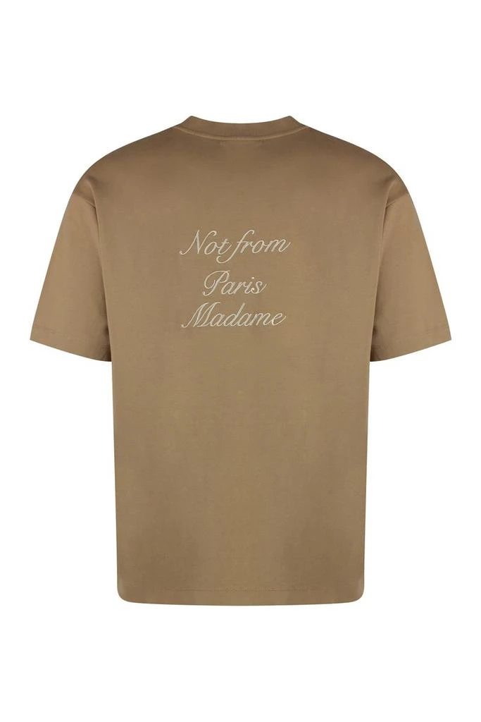 Drôle de Monsieur Drôle De Monsieur Slogan Calligraphie Cotton Crew-Neck T-Shirt 2