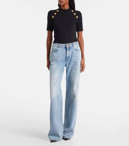 Balmain Mid-rise wide-leg jeans 7