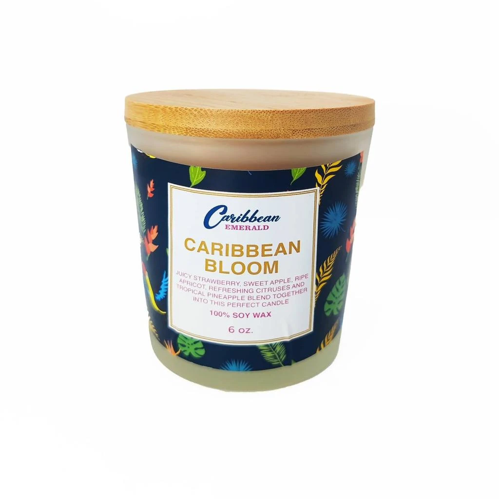 Caribbean Emerald Caribbean Emerald - Caribbean Bloom Candle 6 oz 2
