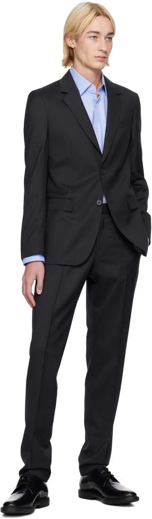 Hugo Boss Navy Striped Suit 5