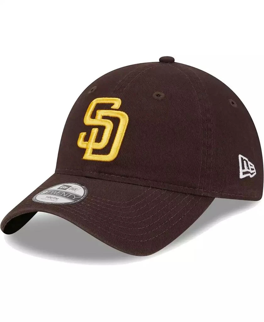 New Era Little Boys and Girls Brown San Diego Padres Team 9TWENTY Adjustable Hat