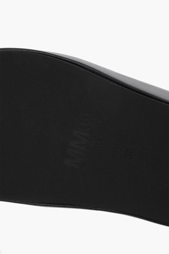 MAISON MARGIELA Maison Margiela MM6 Faux Leather Thong Sandals 4