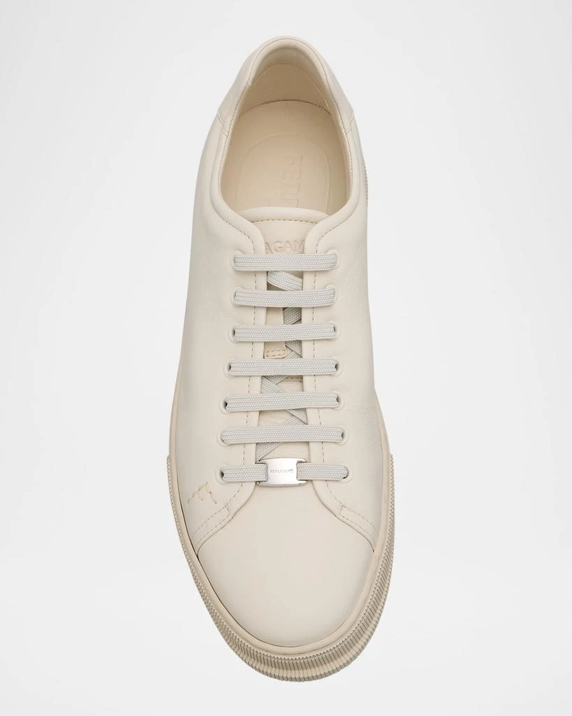 Salvatore Ferragamo Men's Bruce Calfskin Low-Top Sneakers 4