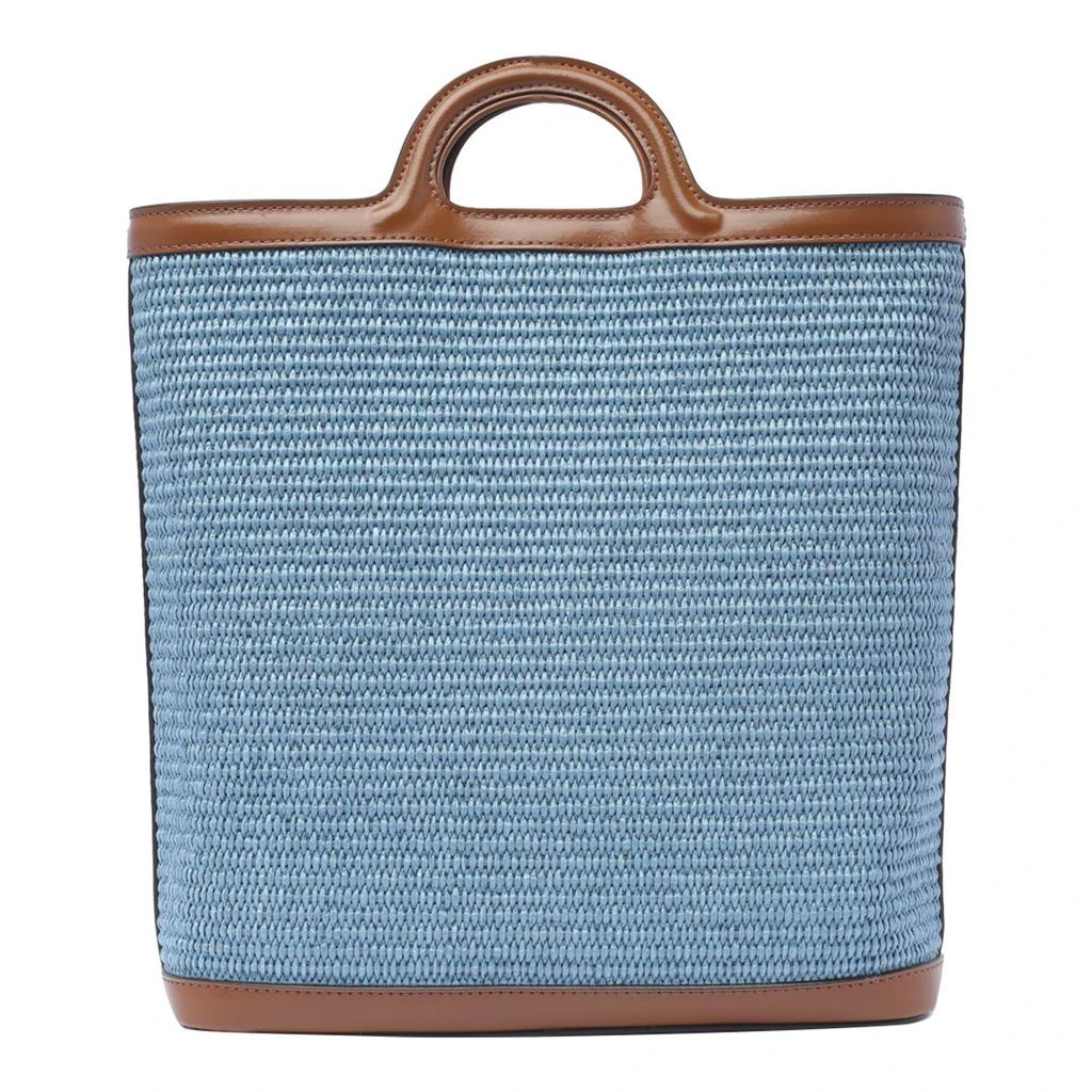 Marni Marni Tropicalia Logo Embroidered Raffia Tote Bag 2