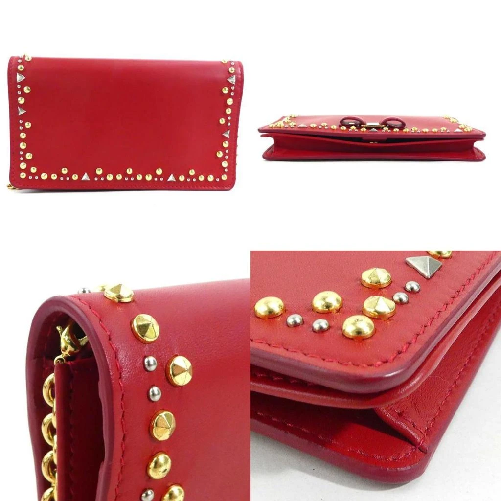 Salvatore Ferragamo Leather Chain/Shoulder Wallet (Pre-Owned) 3