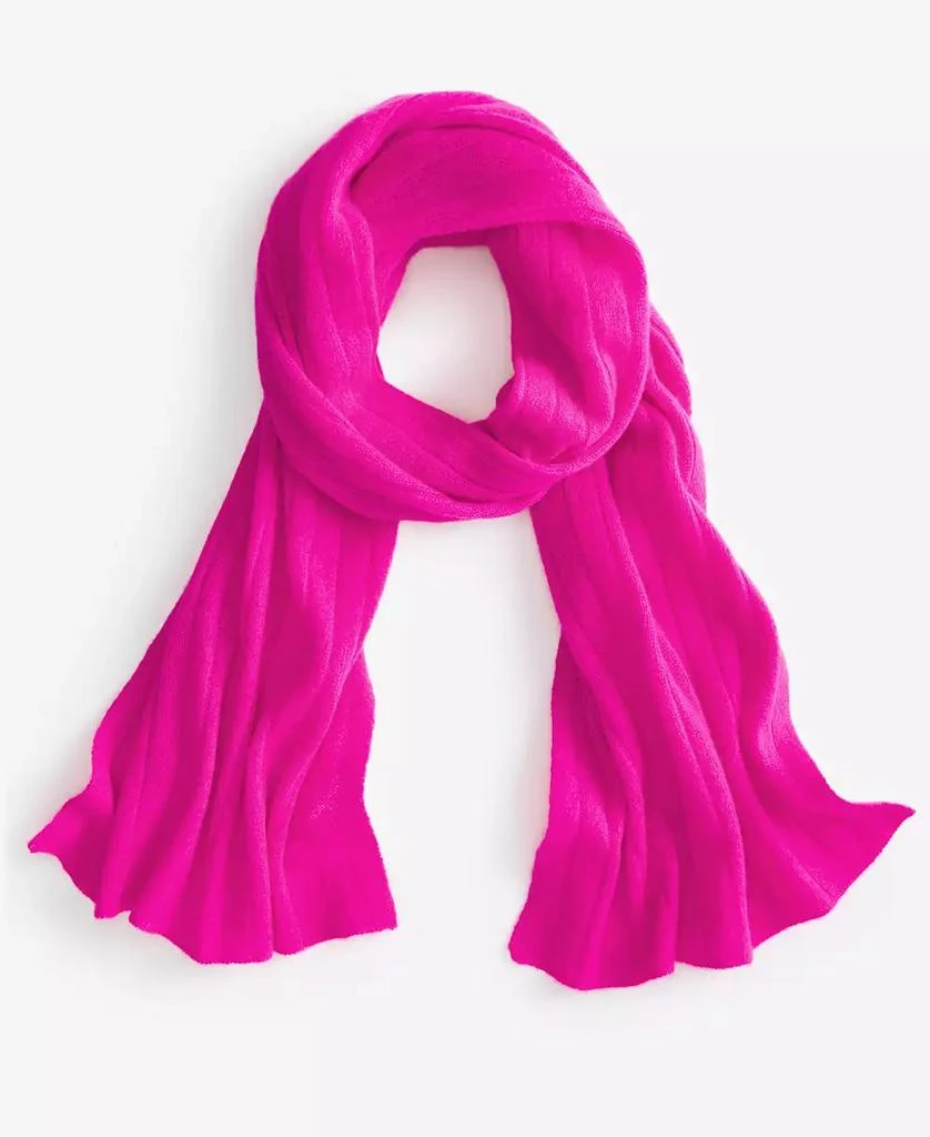 Charter Club Ribbed 100% Cashmere Scarf, Created for Macy's 1