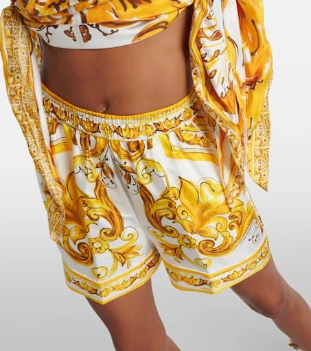 Dolce 
Gabbana Majolica silk shorts 4
