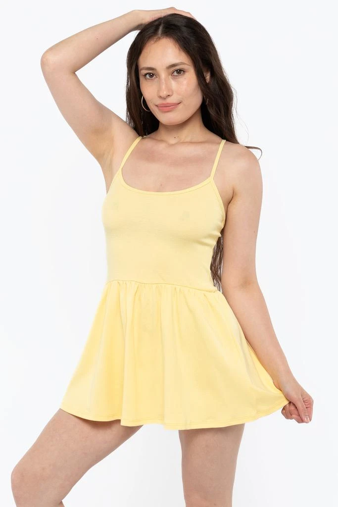 Los Angeles Apparel 43206X - Baby Rib Cross Back Mini Dress 1