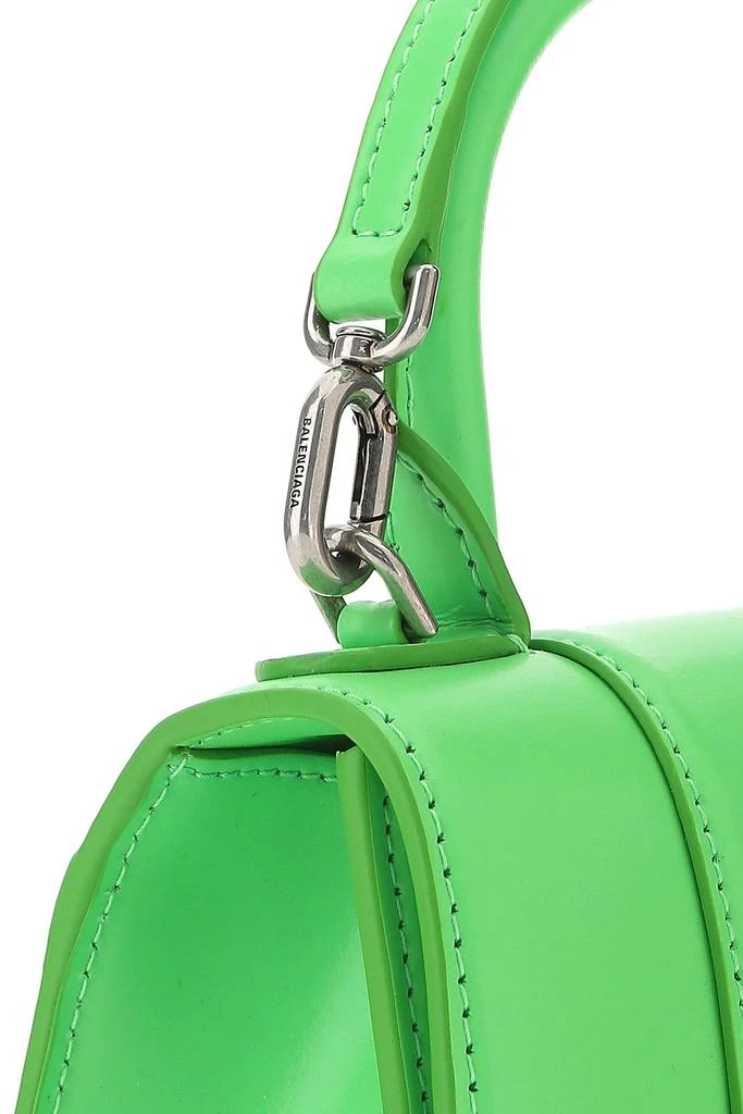 Balenciaga Fluo green leather XS Hourglass handbag 3