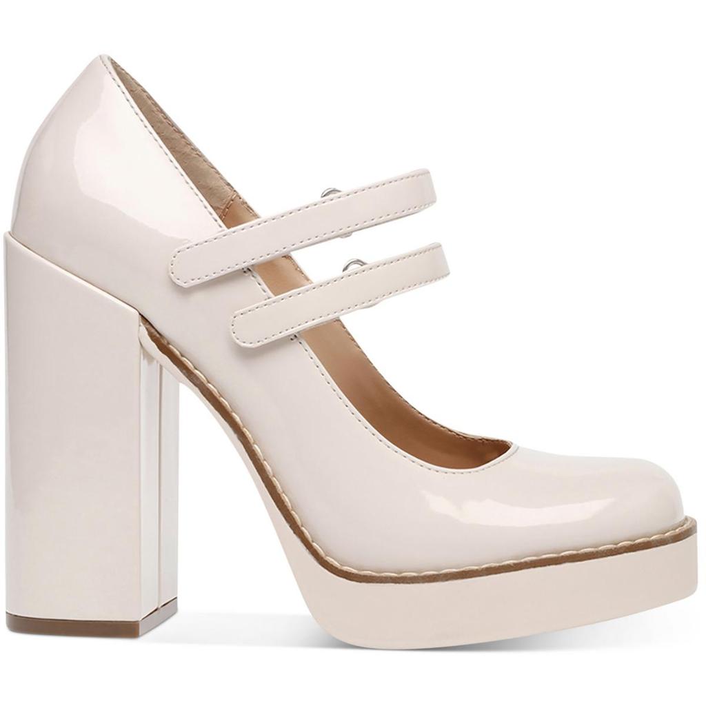 Steve Madden Twice Womens Patent Strappy Platform Heels