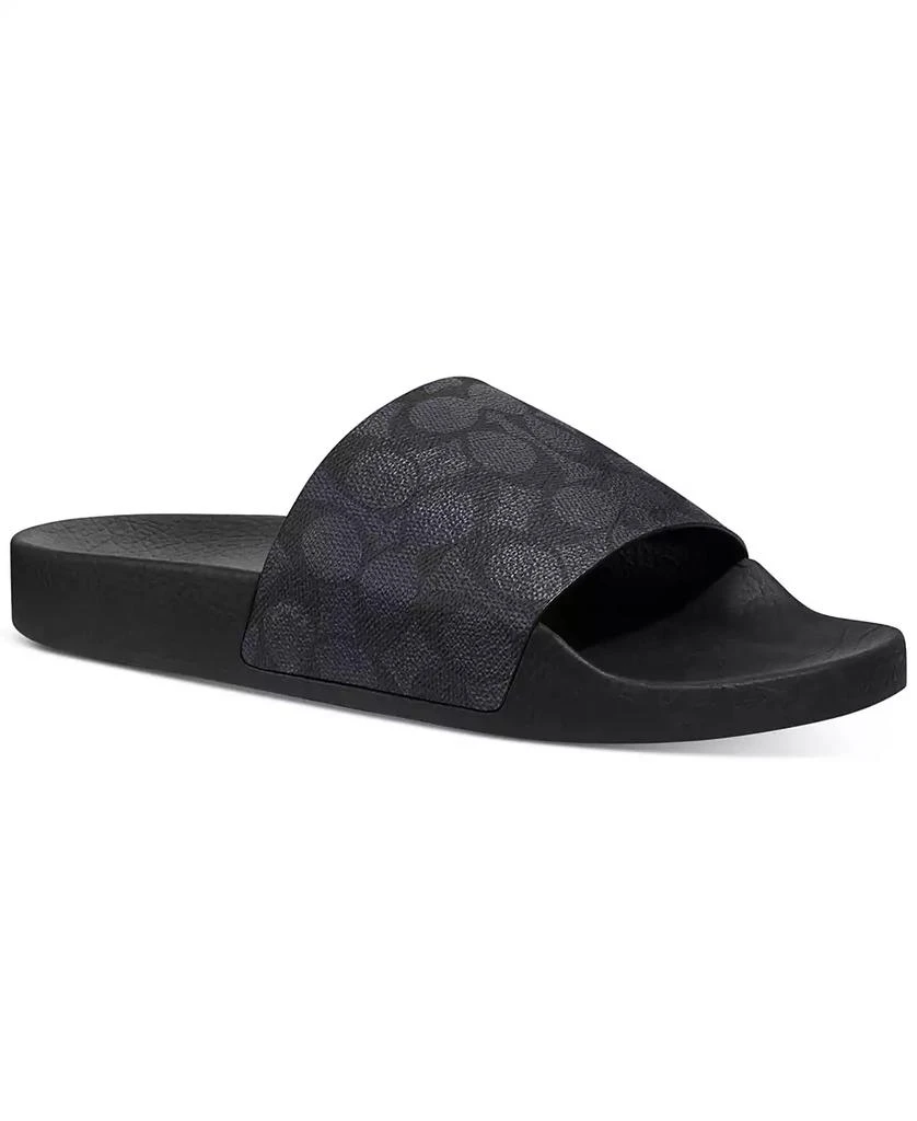 Coach Men's Signature Coated Canvas Pool Slide 1