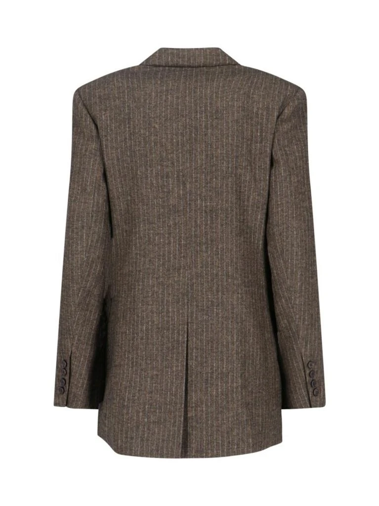 Isabel Marant “Jevima” Double-Breasted Blazer – Brown/Striped 2