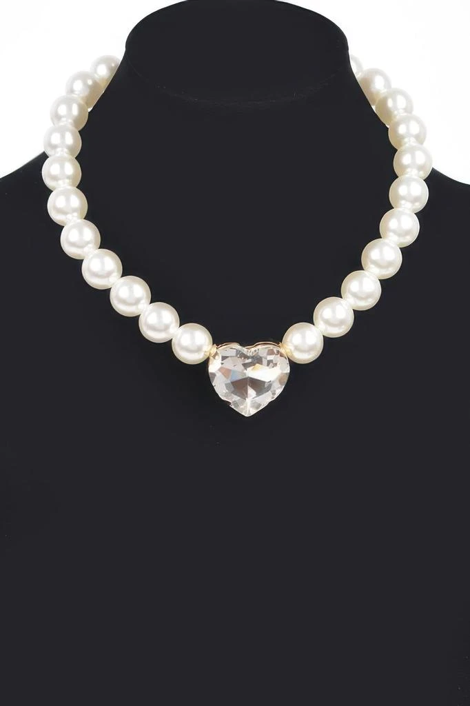 TRUEDAMES Faux Pearl Stone Necklace