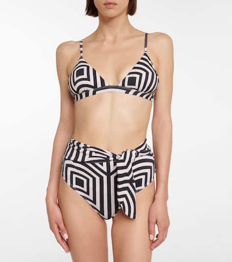 Alexandra Miro Sienna printed bikini top