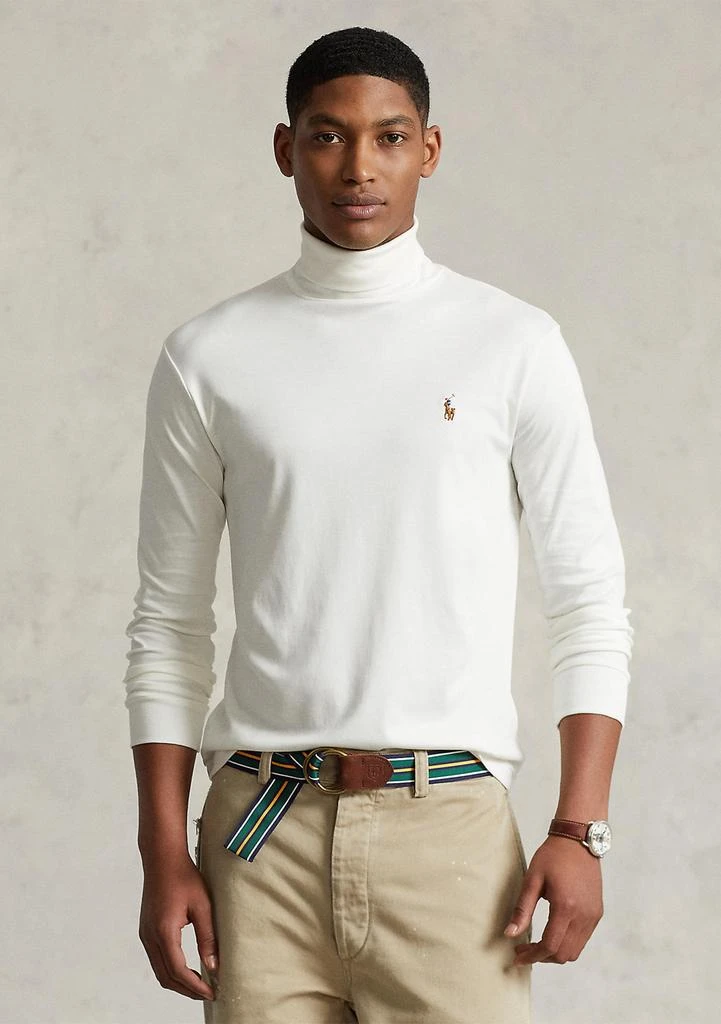 Ralph Lauren Cotton Interlock Turtleneck