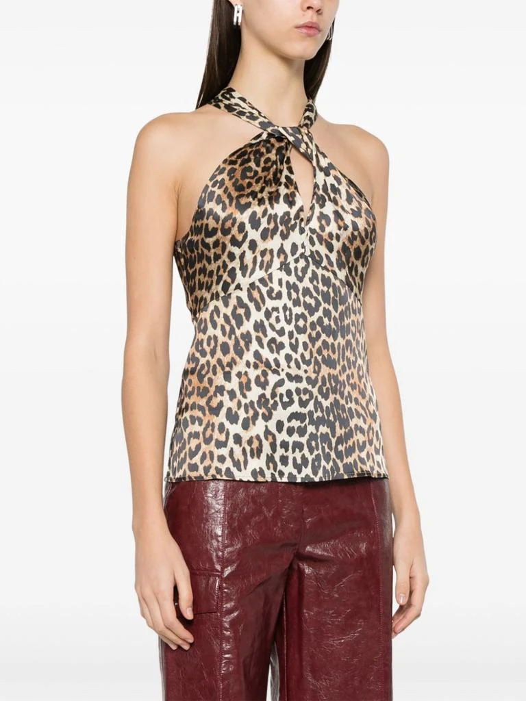 Ganni LEOPARD PRINT TOP 5