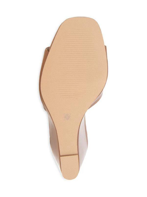 BCBG Giani Square Toe Wedge Sandals 4