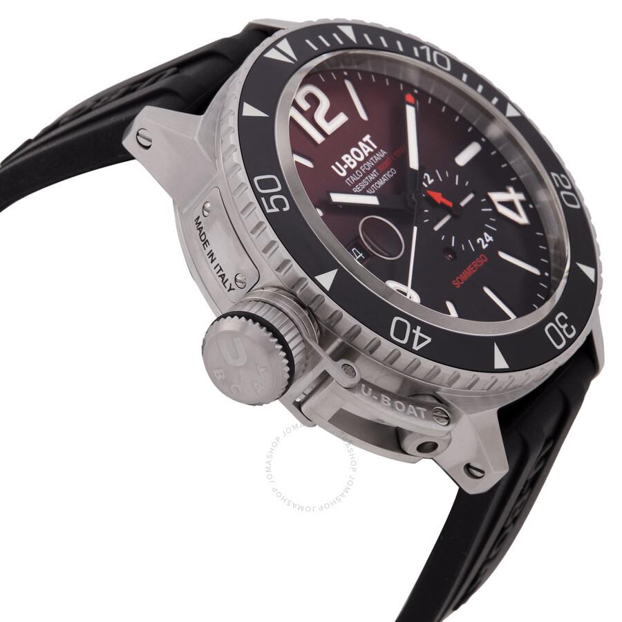 U-Boat Sommerso Automatic Red Dial Men's Watch 9521