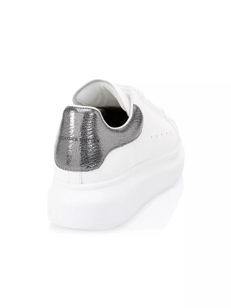 Alexander McQueen Women's Oversized Metallic Colorblocked Leather Sneakers 3