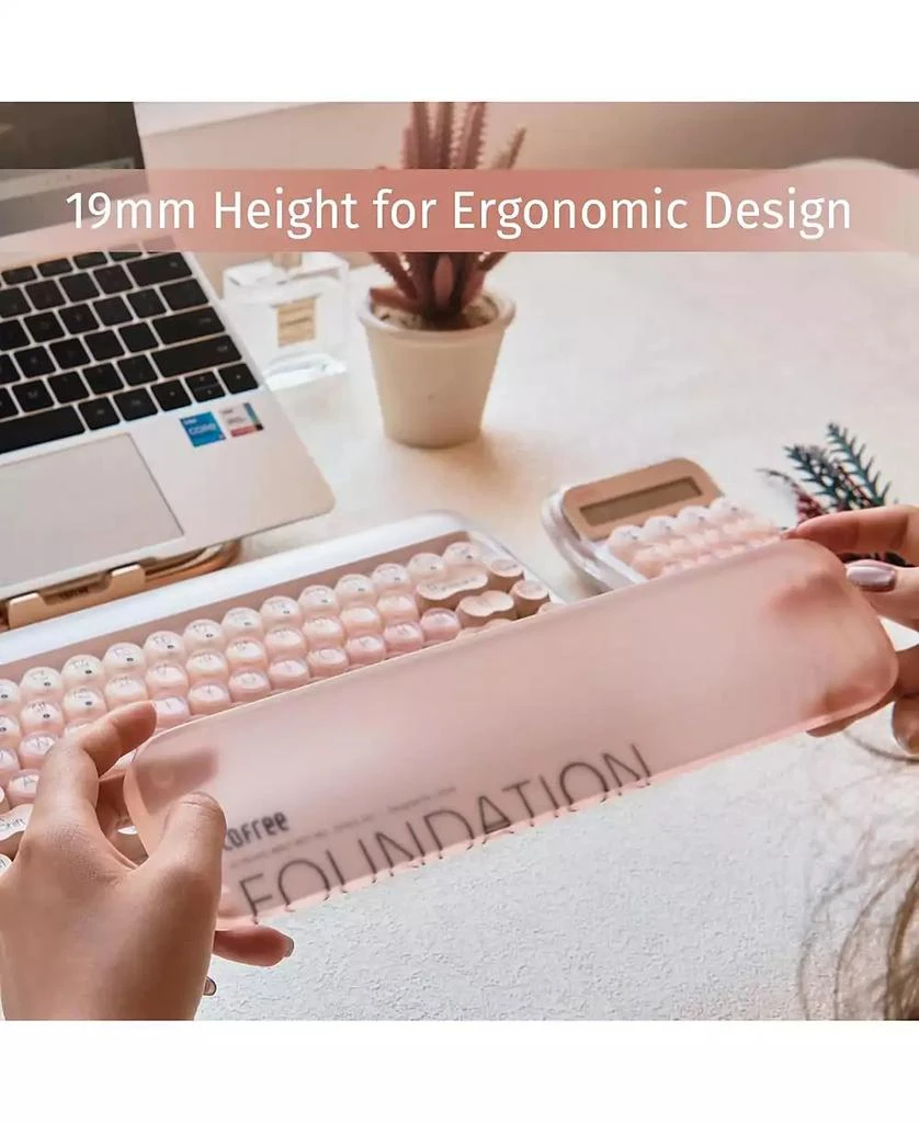 Lofree DOT Foundation Mechanical Keyboard with Jelly Palm Rest, 75% Hot-swappable, Rechargeable, Multi-Connection for Windows 3