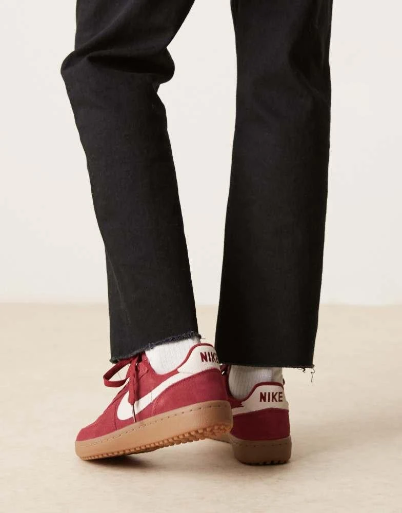 NIKE Nike Field General suede trainers in red and white 4