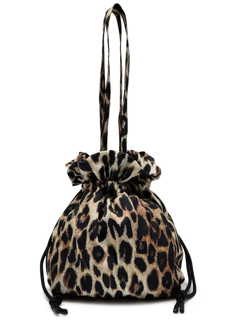 DAMSON MADDER Leopard-print shell top handle bag  1