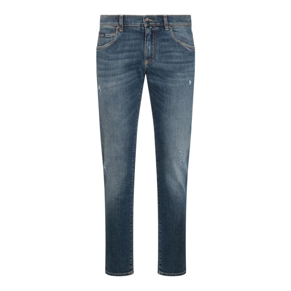 Dolce & Gabbana Dolce & Gabbana Mid-Rise Ripped Denim Jeans