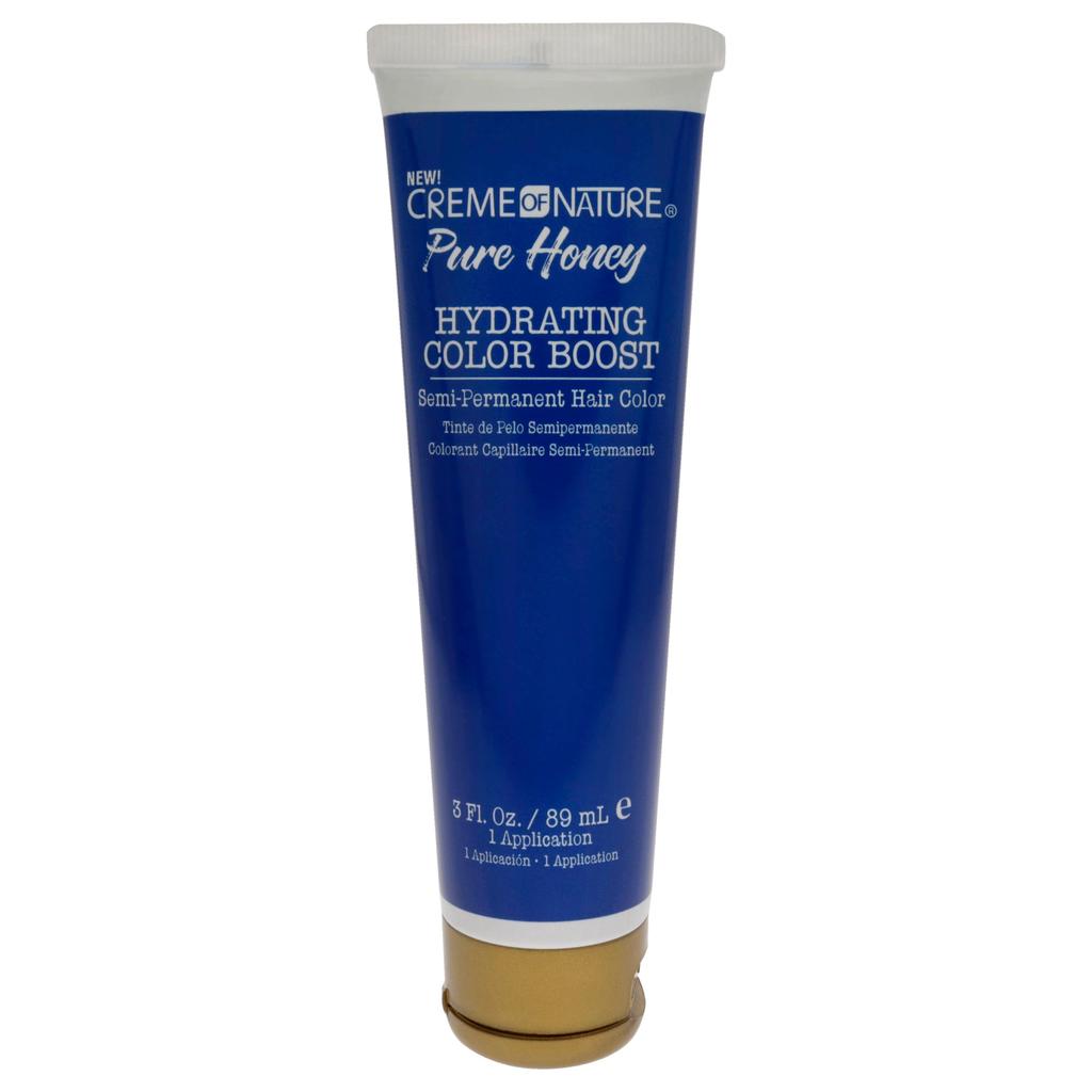 Creme of Nature Pure Honey Hydrating Color Boost Semi-Permanent Hair Color - Indigo Blue by Creme of Nature for Unisex - 3 oz Hair Color