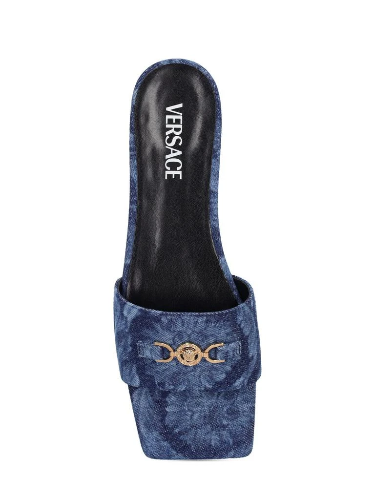 Versace Denim Mule Flats 4