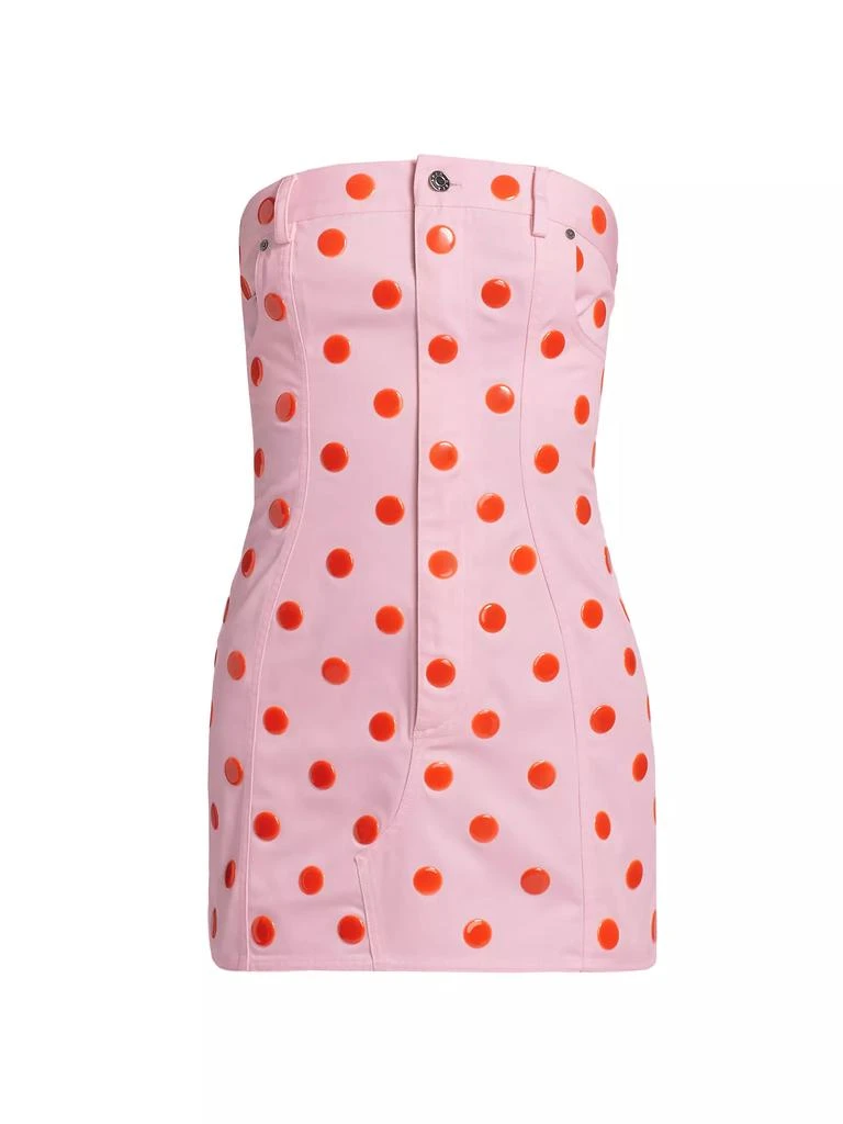 Area Polka Dot Strapless Minidress 1