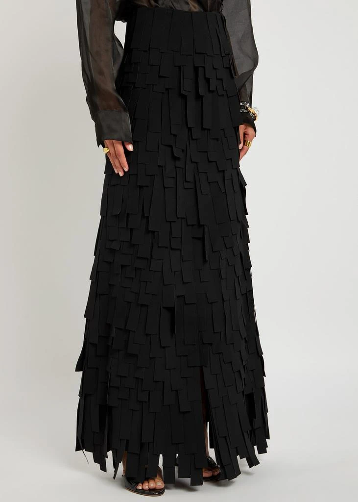 A.W.A.K.E MODE Laser-cut crepe maxi skirt 2