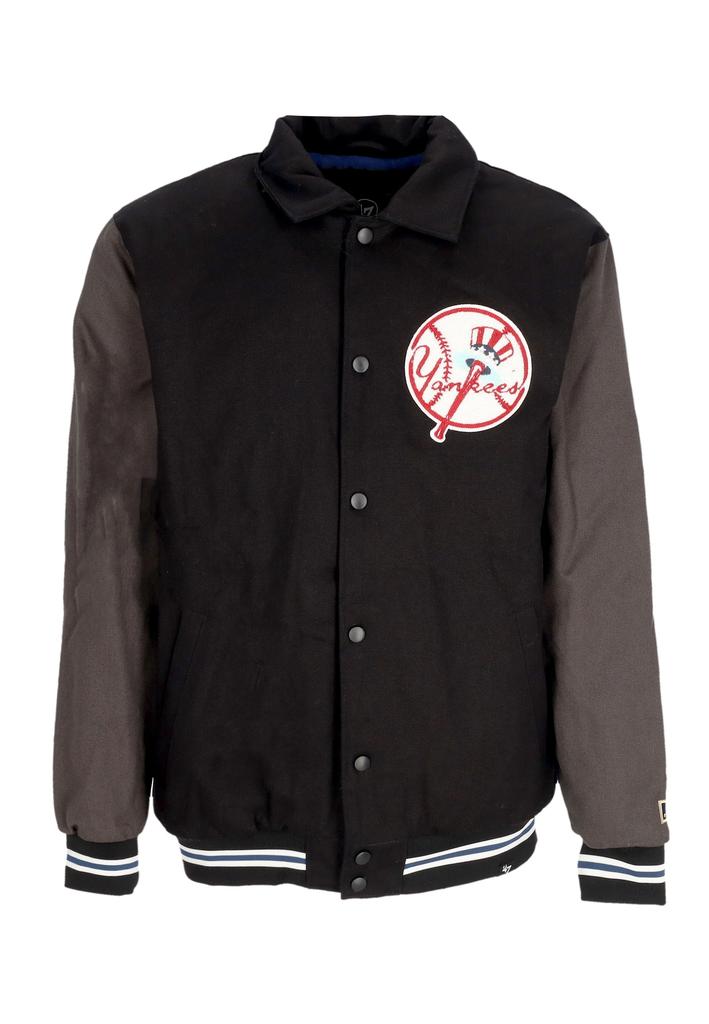 47 Brand Coach Jacket Men's Mlb Tournament Jacket Neyyan Jet Black