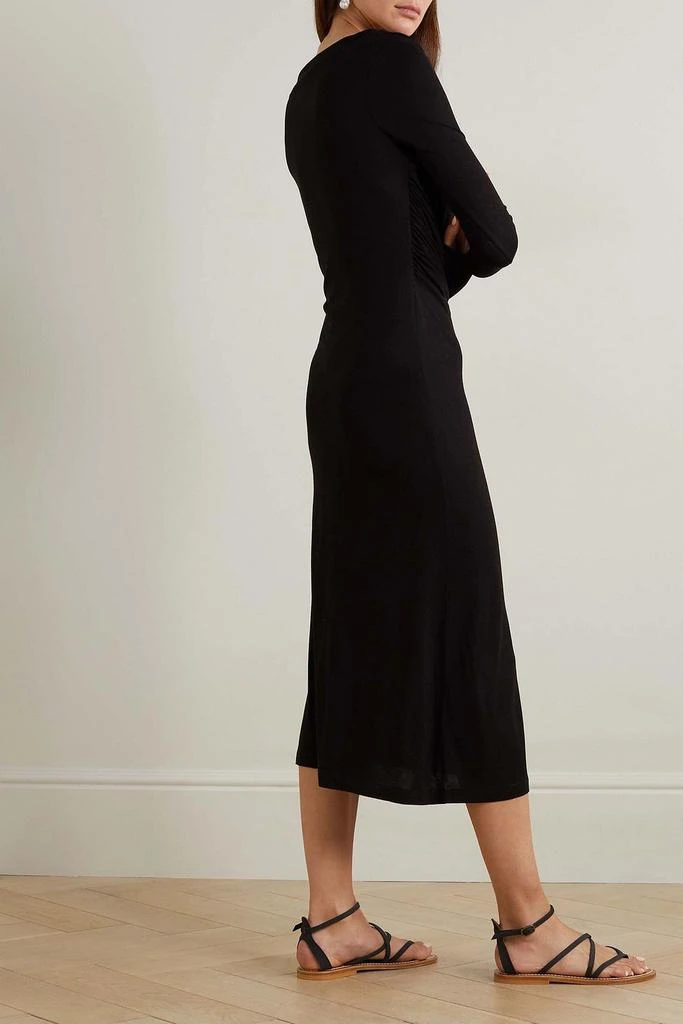 NINETY PERCENT Inver draped stretch-Micro Modal midi dress 3