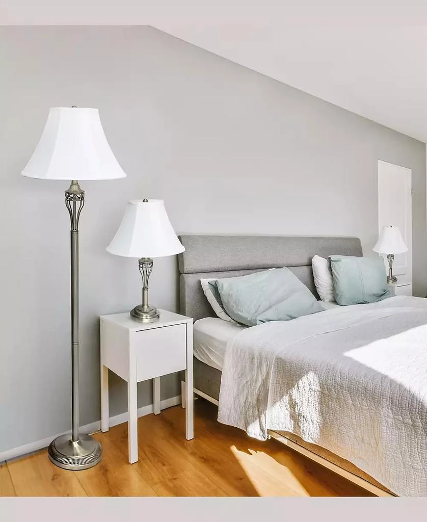 All The Rages Lalia Home Roma Classic 3 Piece Metal Lamp Set 10