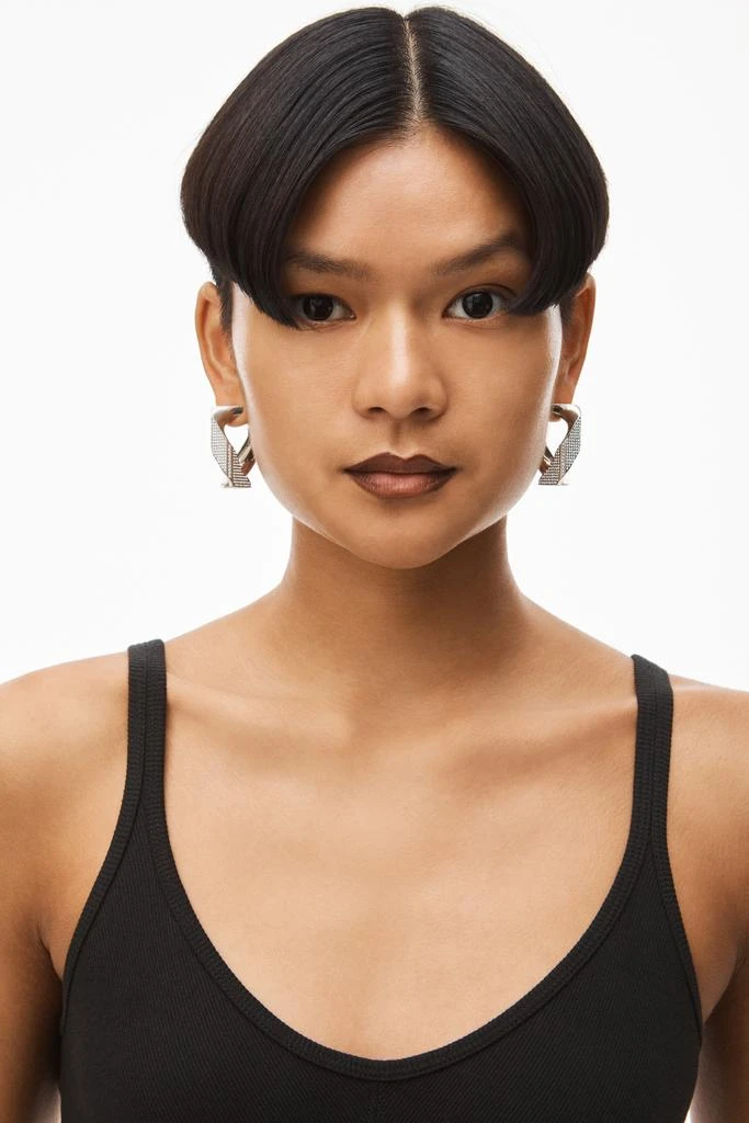 Alexander Wang LOGO ELASTIC BRA IN RIBBED JERSEY 2