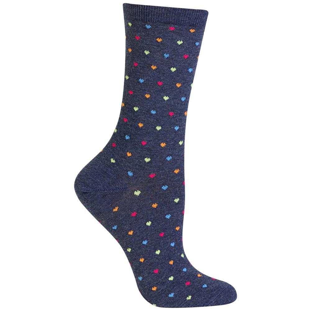 Hot Sox Women's Tiny Hearts Fashion Crew Socks