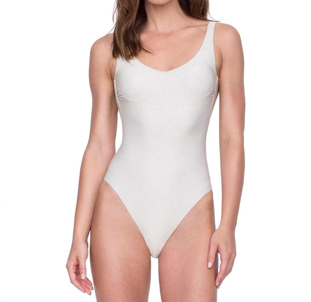 Gottex High Leg Textured Underwire One Piece Swimsuit