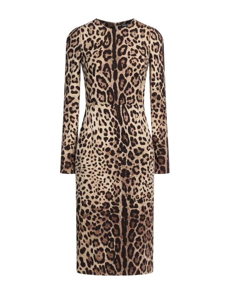 ワンピース DOLCE&GABBANA Crochet-trimmed printed crepe midi dress Dolce & Gabbana Crochet-trimmed printed crepe midi dress